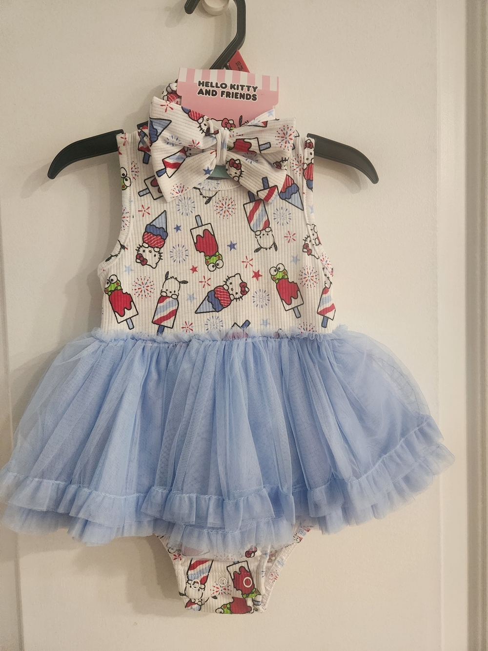 Hello Kitty Tulle Skirt Baby Costume Bodysuit